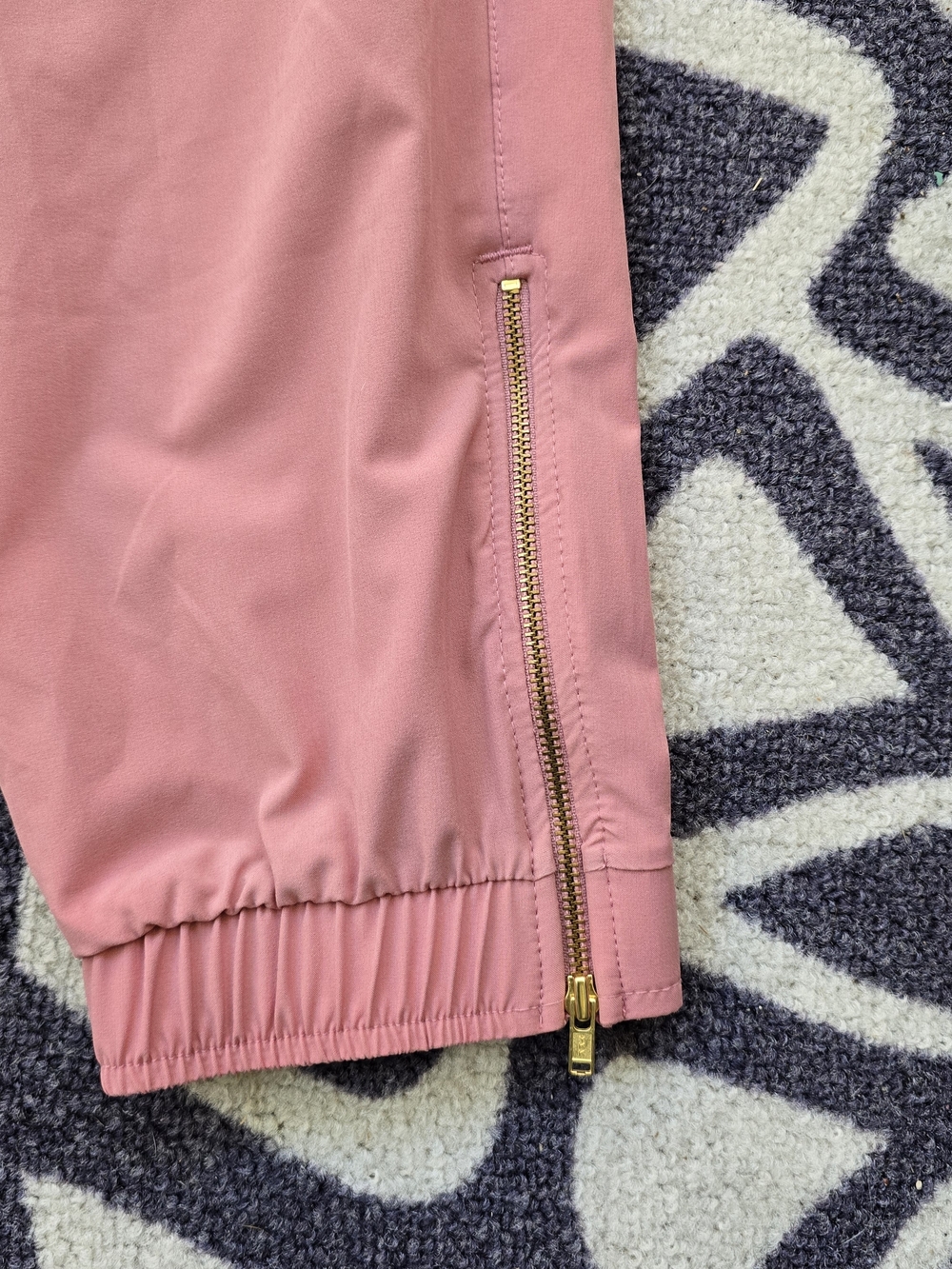 Albion Dusty Rose Drawstring Joggers Petite Large - Picture 7 of 8